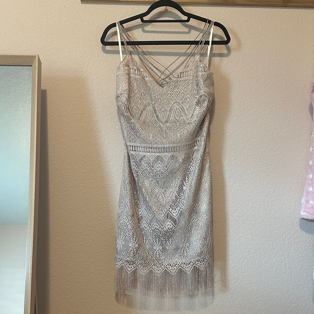 Jessica Simpson Lace Dress in Cream